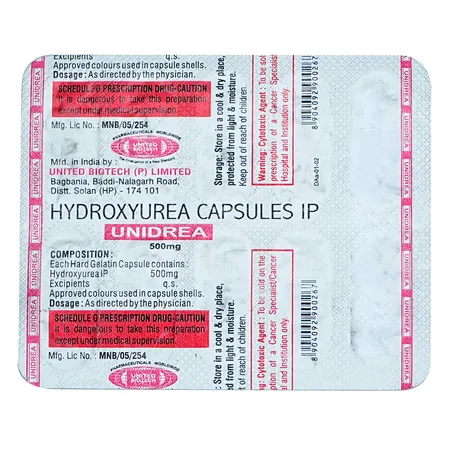 Unidrea 500 mg Capsule 10's