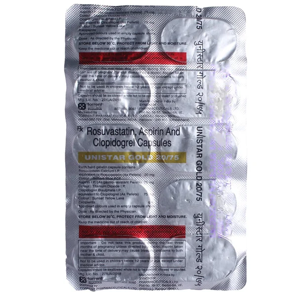 Unistar Gold 20/75 Capsule 10's