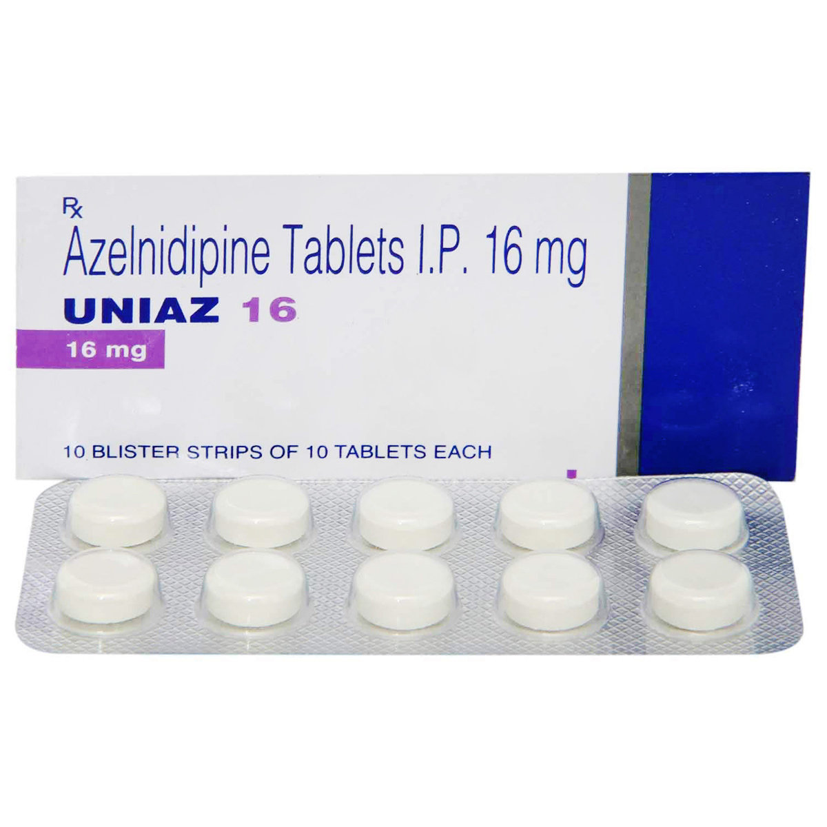 Uniaz 16 Tablet 10's, Pack of 10 TABLETS Uniaz 16 Tablet 10's, Pack of 10 TABLETS