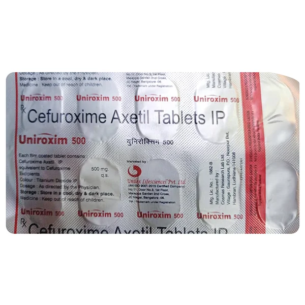 Uniroxim 500 Tablet 10's