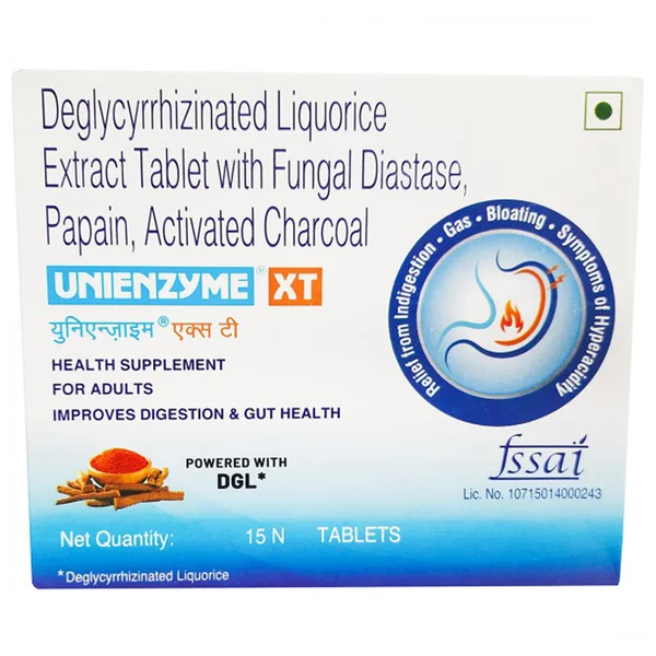 Unienzyme XT Tablet 15's, Pack of 15 TabletS