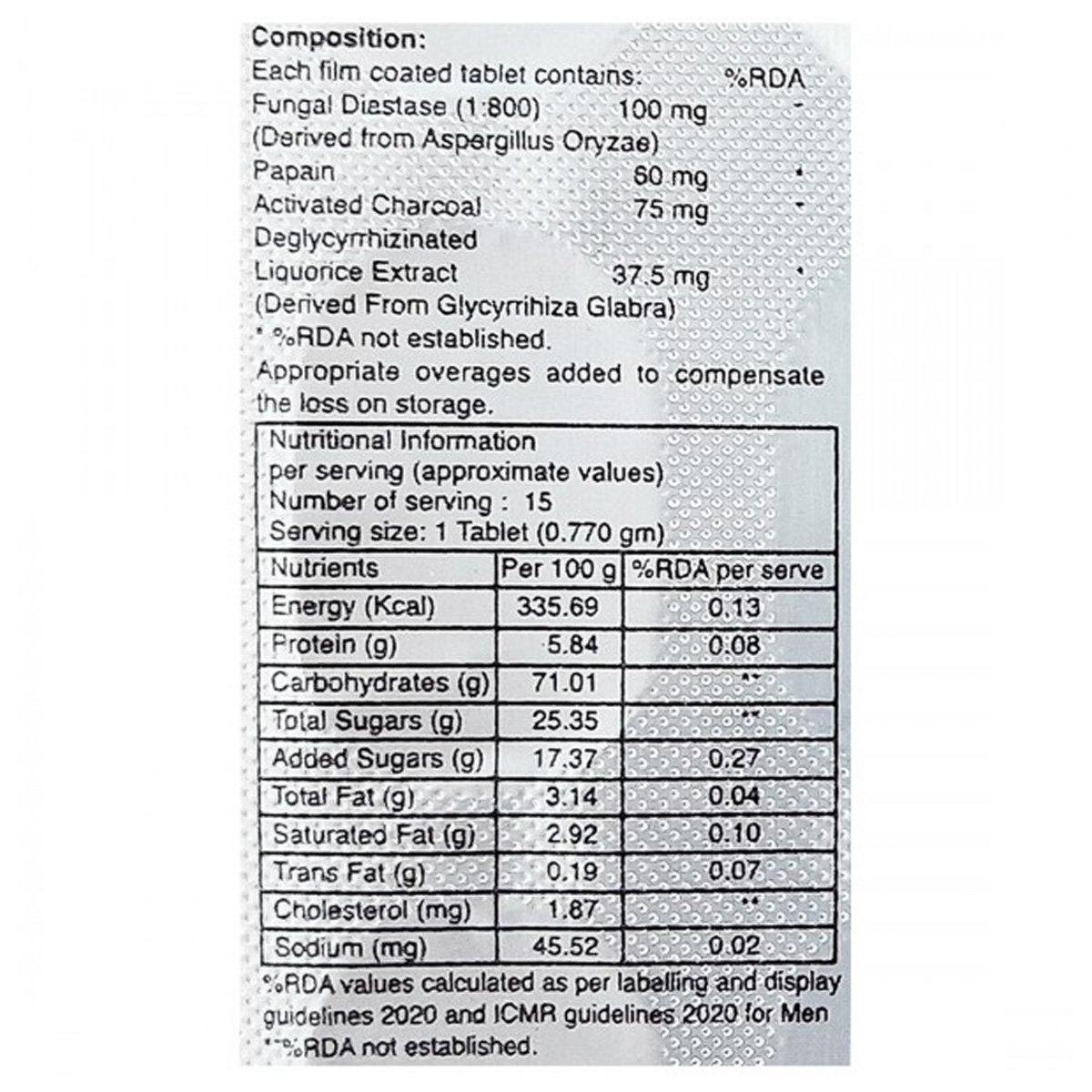 Unienzyme XT Tablet 15's, Pack of 15 TabletS Unienzyme XT Tablet 15's, Pack of 15 TabletS