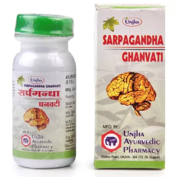 Unjha Sarpagandha Ghanvati, 40 Tablets