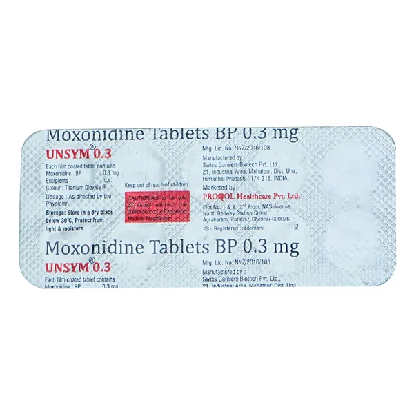 Unsym 0.3 mg Tablet 10's