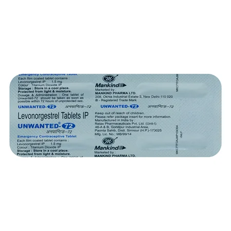 Unwanted-72 Tablet 1's