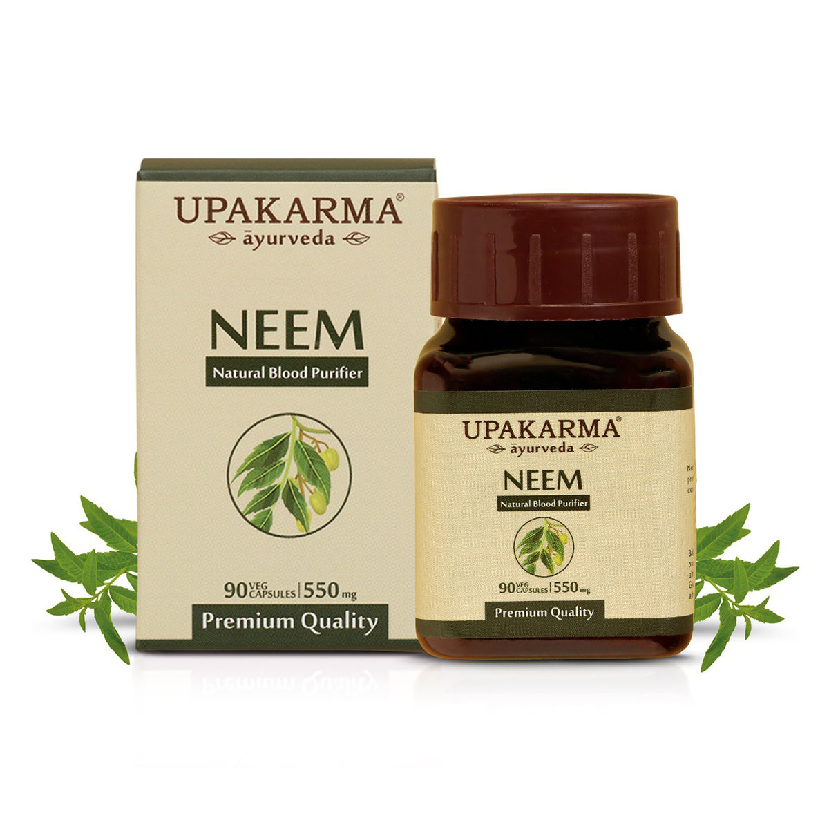 Buy Upakarma Ayurveda Neem 550 mg, 90 Capsules Online