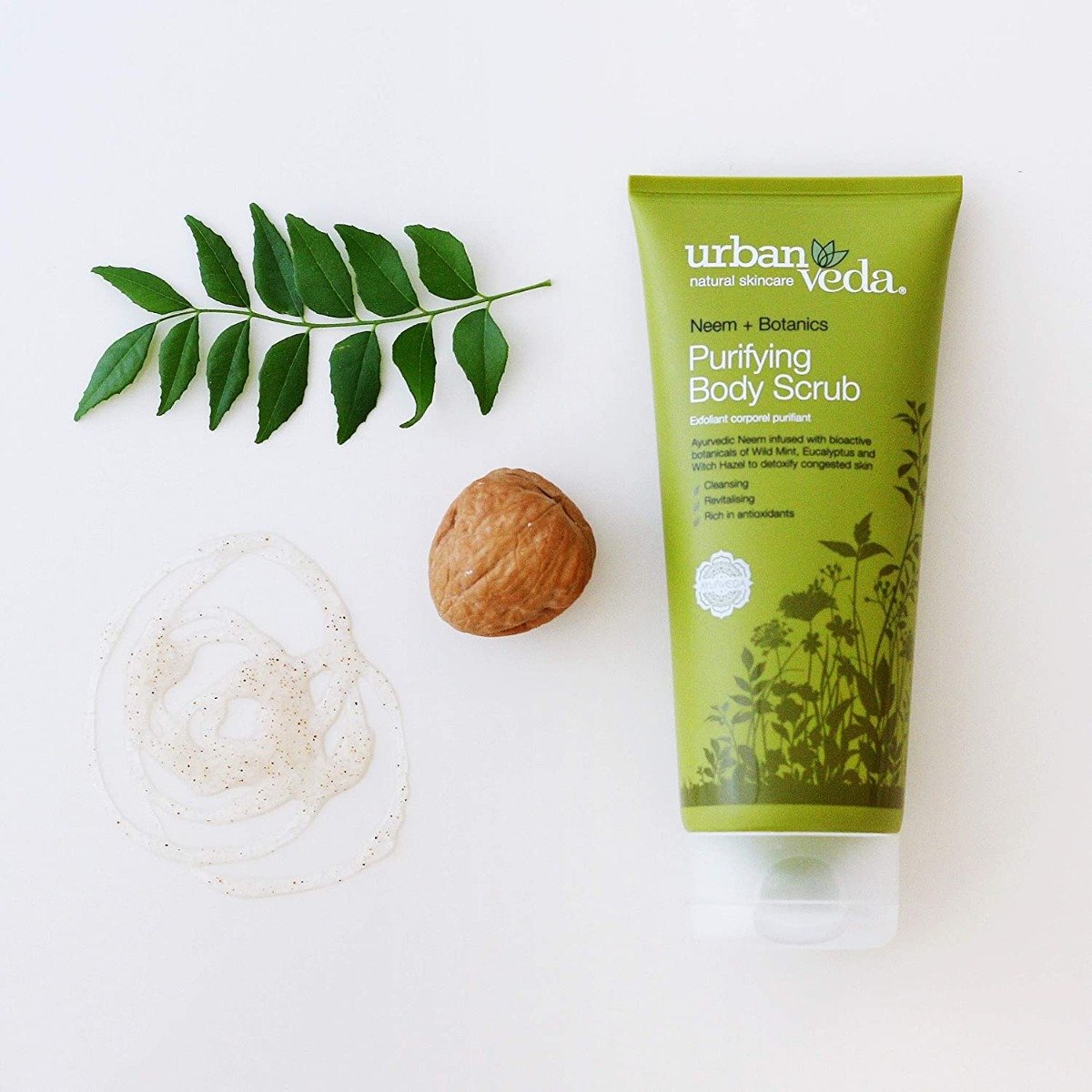 Urban Veda Neem Purifying Body Scrub 200 ml | Neem, Wild Mint, Witch Hazel, Eucalyptus | Deeply Cleanses, Detoxifies & Revitalises Skin, Pack of 1 Urban Veda Neem Purifying Body Scrub 200 ml | Neem, Wild Mint, Witch Hazel, Eucalyptus | Deeply Cleanses, Detoxifies & Revitalises Skin, Pack of 1