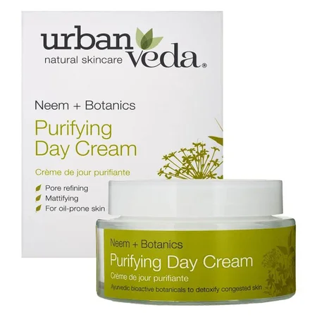 Urban Veda Neem Purifying Day Cream 50 ml | Pore Rrefining & Mattifying | Detoxifies Congested Skin | Ayurvedic Cream | For Oil Prone Skin