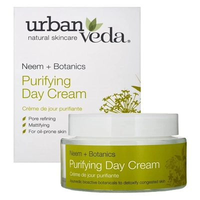 Urban Veda Neem Purifying Day Cream 50 ml | Pore Rrefining &amp; Mattifying | Detoxifies Congested Skin | Ayurvedic Cream | For Oil Prone Skin, Pack of 1