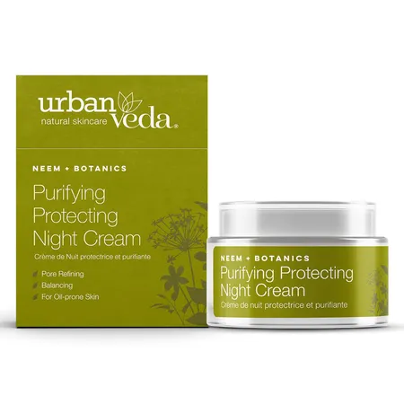 Urban Veda Neem Purifying Protecting Night Cream 50 ml | Helps In Pore Refining | Overnight Hydration | Reduces Excess Oil | For Oil Prone Skin
