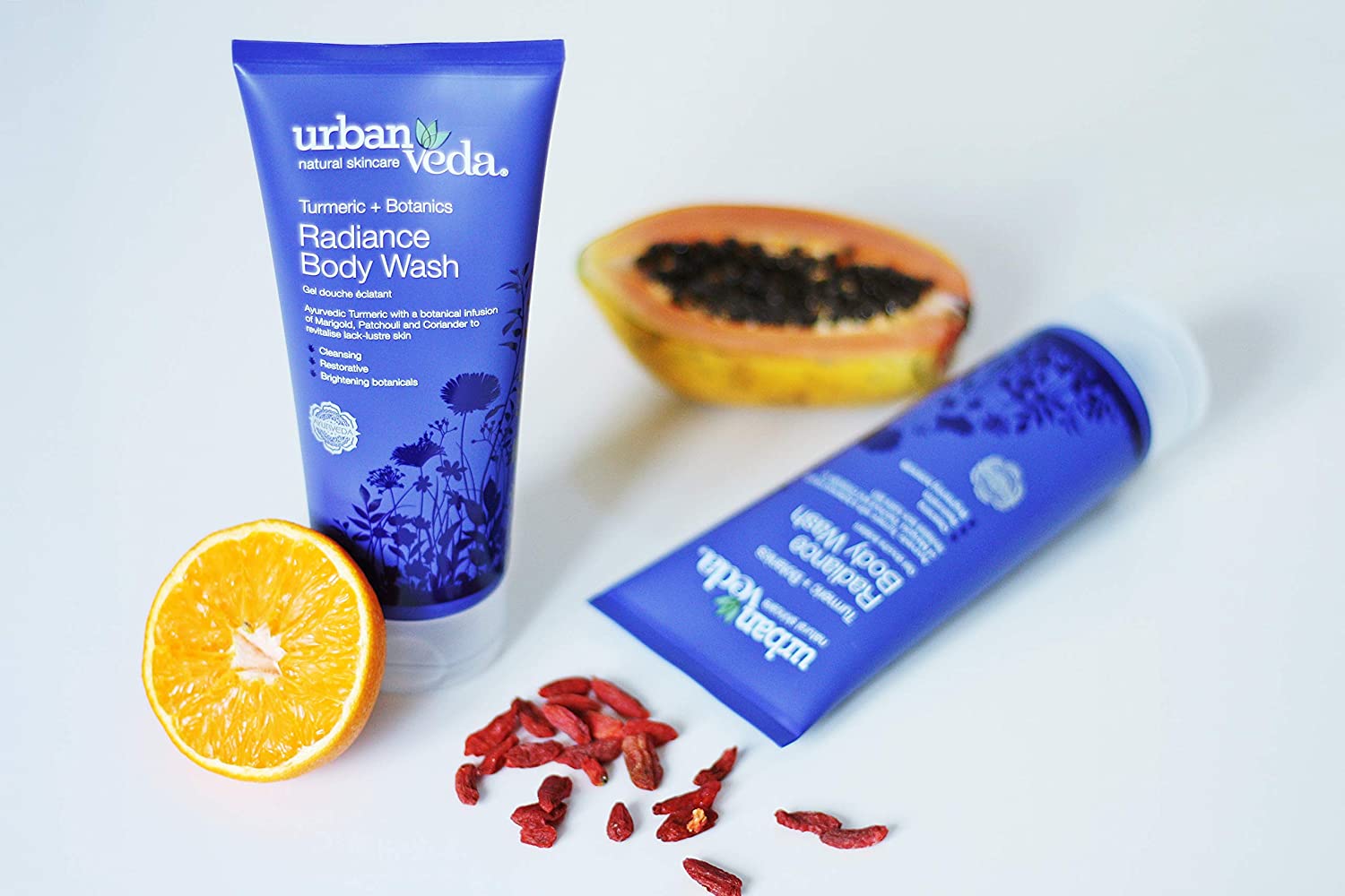 Urban Veda Radiance Body Wash 200 ml | Turmeric, Marigold, Patchouli, Coriander | Deep Cleansing | For Oily Skin, Pack of 1 Urban Veda Radiance Body Wash 200 ml | Turmeric, Marigold, Patchouli, Coriander | Deep Cleansing | For Oily Skin, Pack of 1