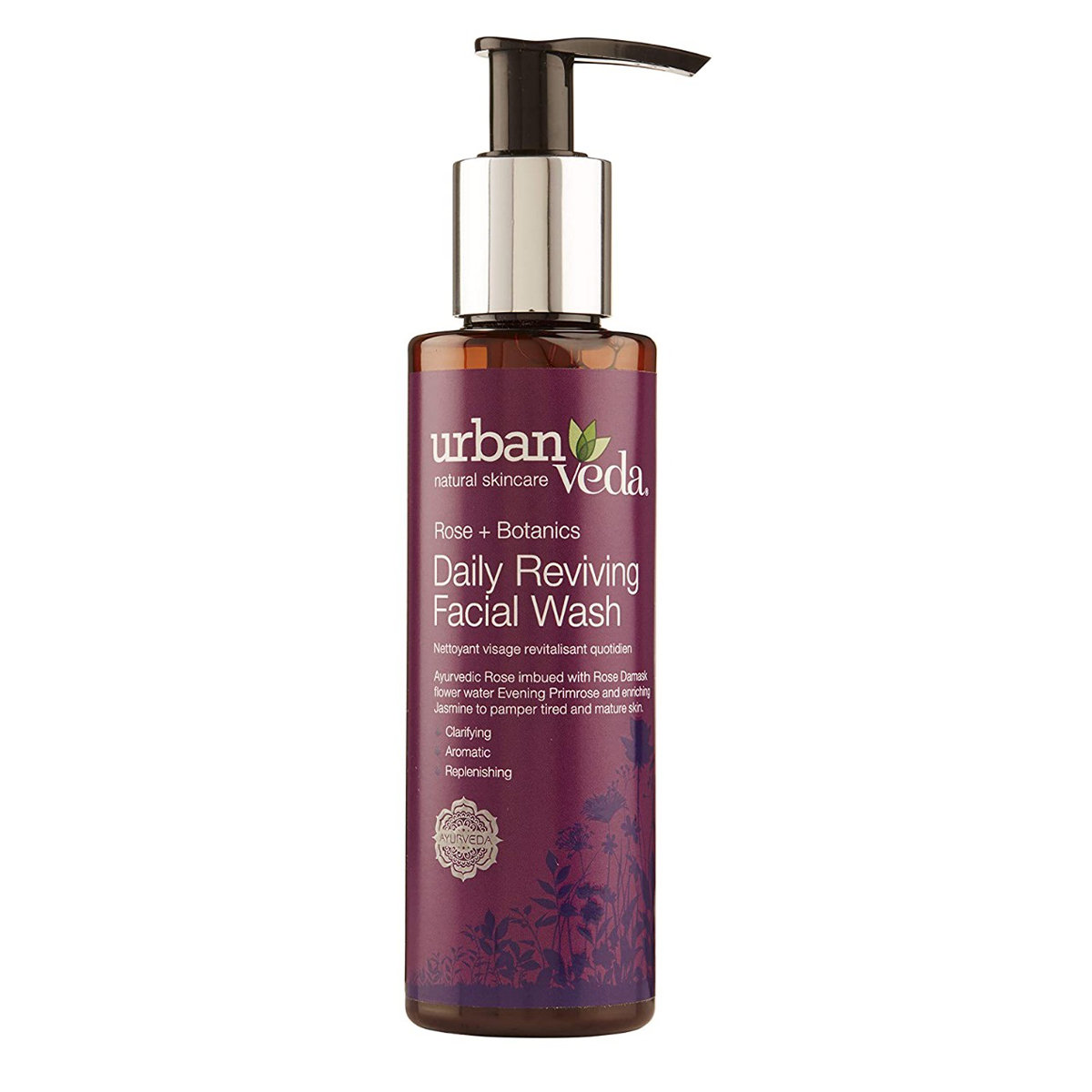 Urban Veda Daily Reviving Facial Wash 150 ml | Rose, Rose Damask Flower Water, Primrose, Jasmine | Clarigying & Replenishing | For Tired & Mature Skin, Pack of 1 Urban Veda Daily Reviving Facial Wash 150 ml | Rose, Rose Damask Flower Water, Primrose, Jasmine | Clarigying & Replenishing | For Tired & Mature Skin, Pack of 1