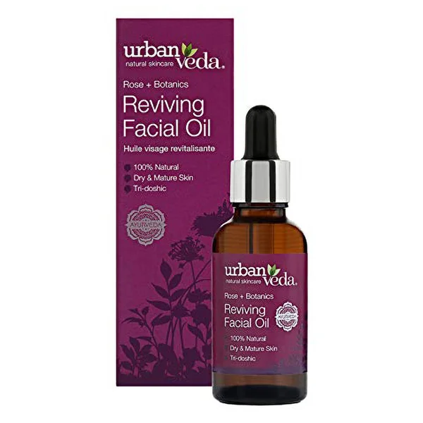 Urbanveda Reviving Facial Oil 30 ml | 100% Natural | Intense Revitalisation | For Dry And Mature Skin, Pack of 1