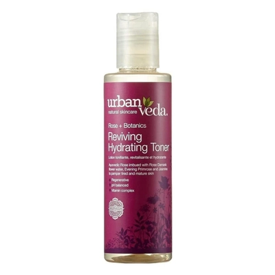 Urban Veda Reviving Hydrating Toner 150 ml | Rose, Rose Damask Flower Water, Primrose, Jasmine | Regenerate &amp; Improve Complexion | pH Balanced | For Tired &amp; Mature Skin, Pack of 1