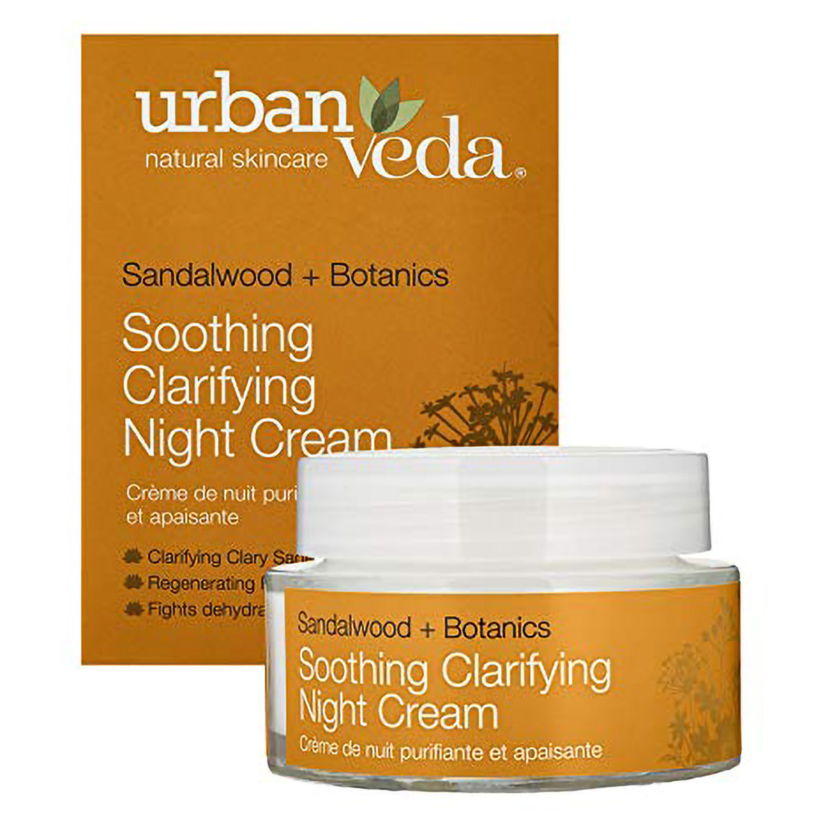 Urban Veda Soothing Sandalwood Night Cream 50 ml | Sandalwood, Clary Sage & Palmarosa | Fights Dehydration | Carifies Skin, Pack of 1 Urban Veda Soothing Sandalwood Night Cream 50 ml | Sandalwood, Clary Sage & Palmarosa | Fights Dehydration | Carifies Skin, Pack of 1