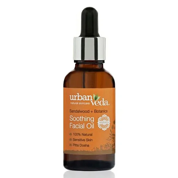 Urban Veda Soothing Sandalwood Facial Oil 30 ml | 100% Natural | For All Skin Type, Pack of 1