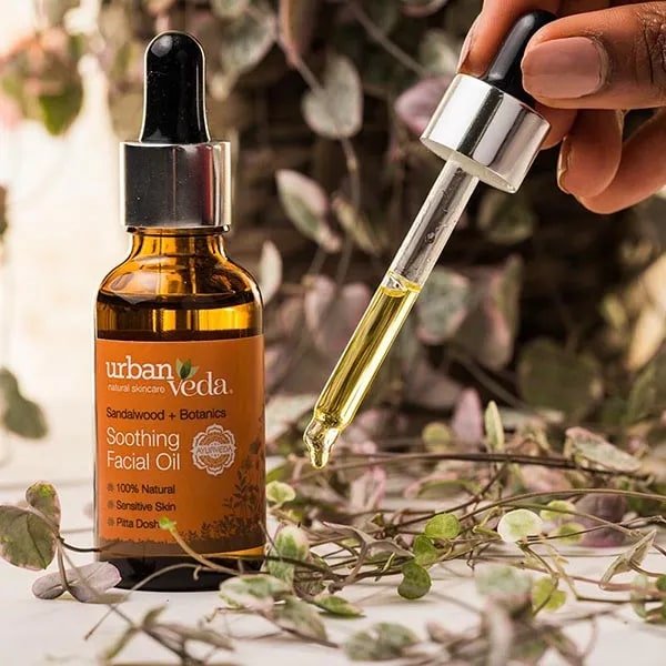 Urban Veda Soothing Sandalwood Facial Oil 30 ml | 100% Natural | For All Skin Type, Pack of 1 Urban Veda Soothing Sandalwood Facial Oil 30 ml | 100% Natural | For All Skin Type, Pack of 1