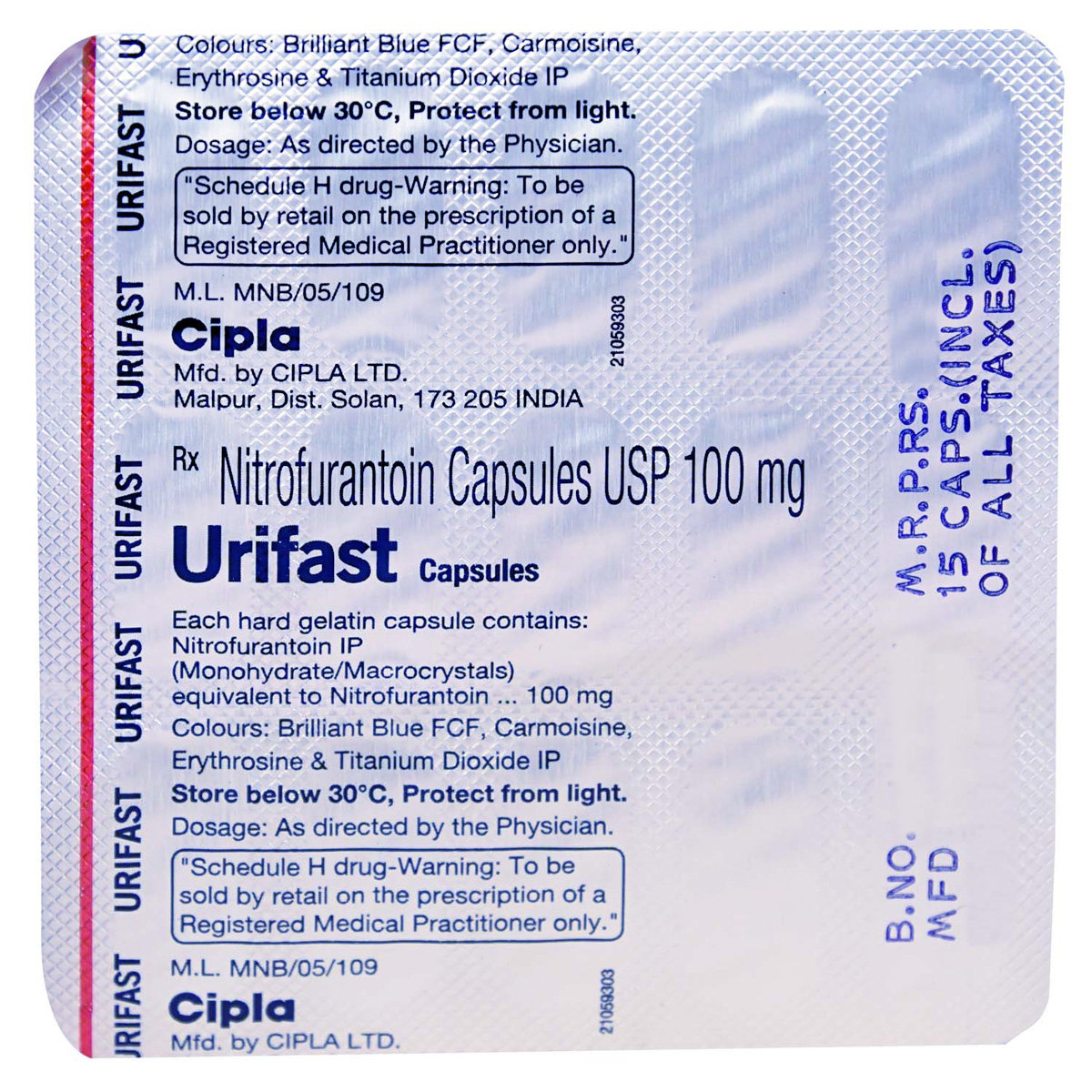 Urifast Capsule 15's, Pack of 15 CAPSULES Urifast Capsule 15's, Pack of 15 CAPSULES