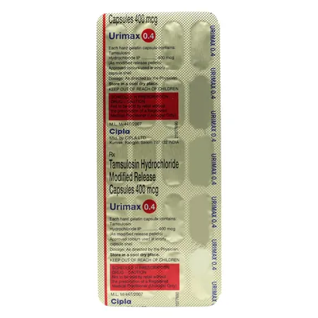 Urimax 0.4 mg Capsule 20's