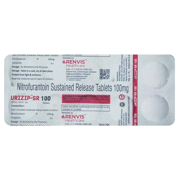 Urizip-SR 100 mg Tablet 10's