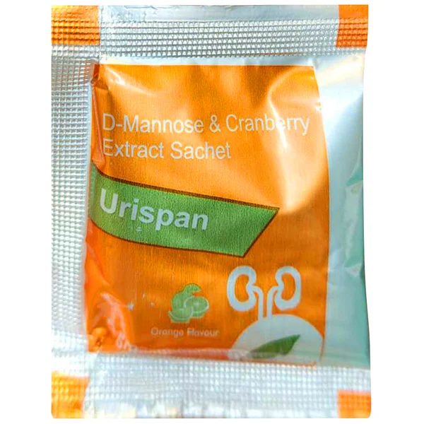 Urispan D-Mannose & Cranberry Orange Flavour, 5 gm Sachet