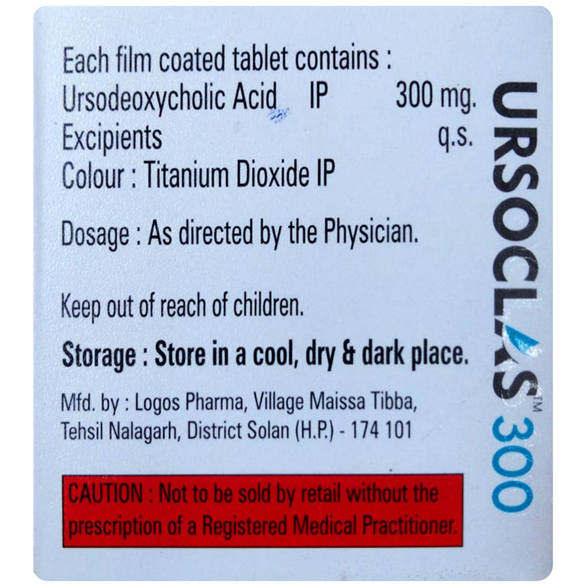 Ursoclas 300 Tablet 15's, Pack of 15 TABLETS Ursoclas 300 Tablet 15's, Pack of 15 TABLETS