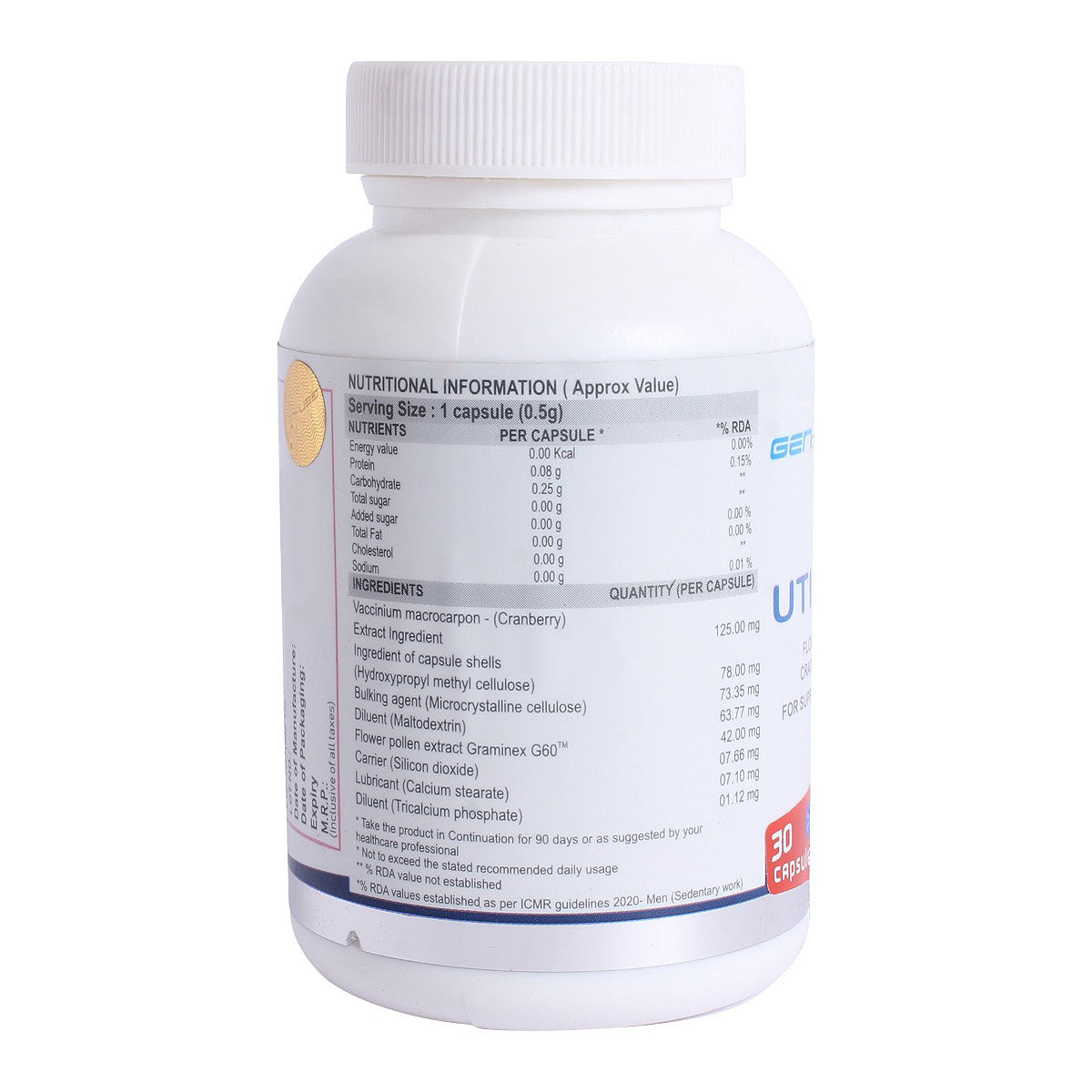 UTIREMEDE CAPSULE 30'S, Pack of 30 CapsuleS