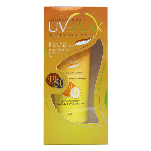 UV Break SPF 50 Sunscreen Gel 60 gm