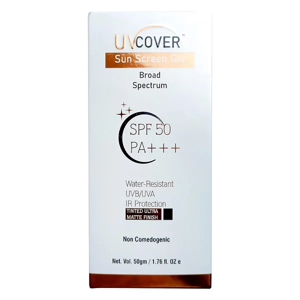 Uvcover Spf 50 Pa+++ Sunscreen Gel 50 gm