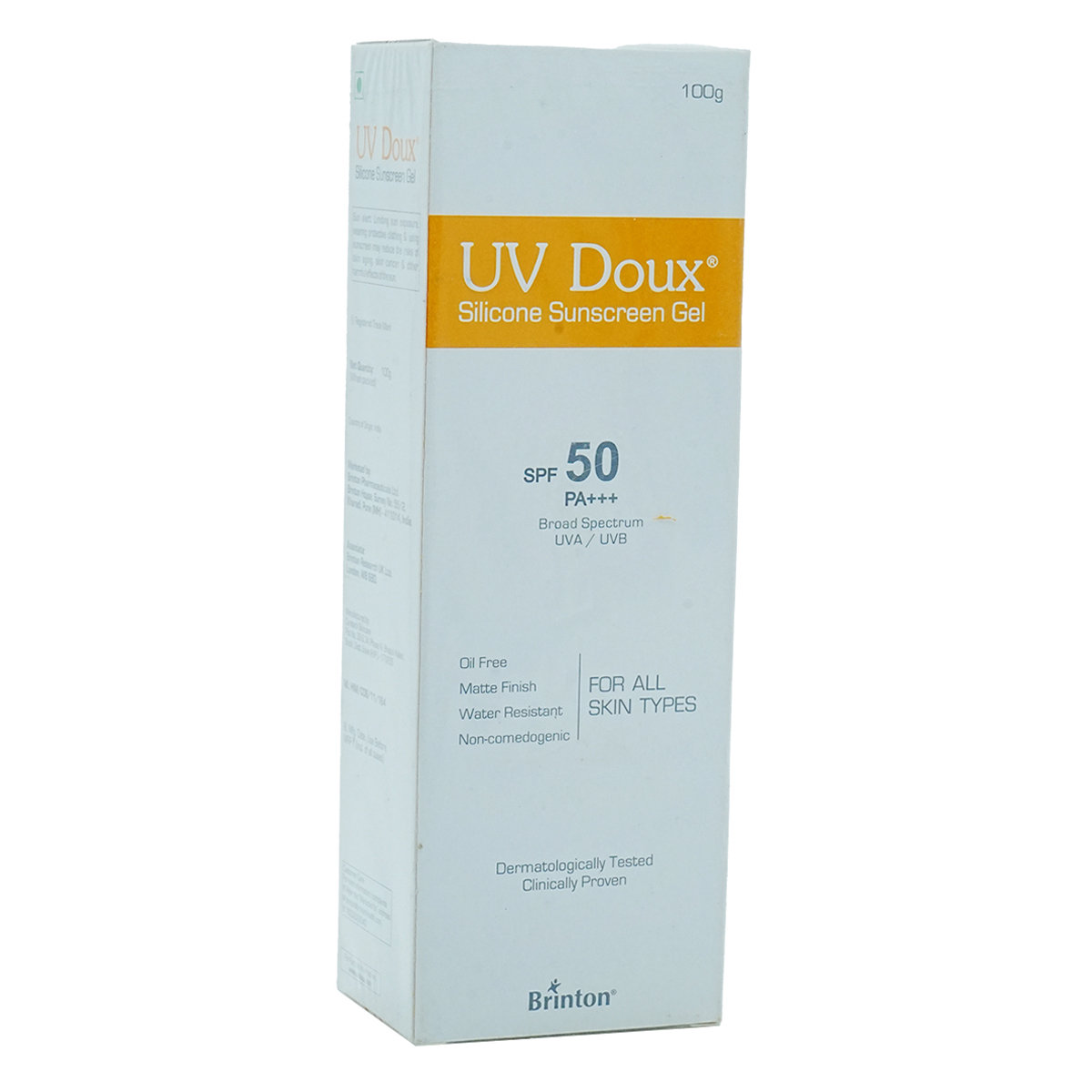 UV Doux SPF 50 Silicon Sunscreen Gel 100 gm, Pack of 1 UV Doux SPF 50 Silicon Sunscreen Gel 100 gm, Pack of 1