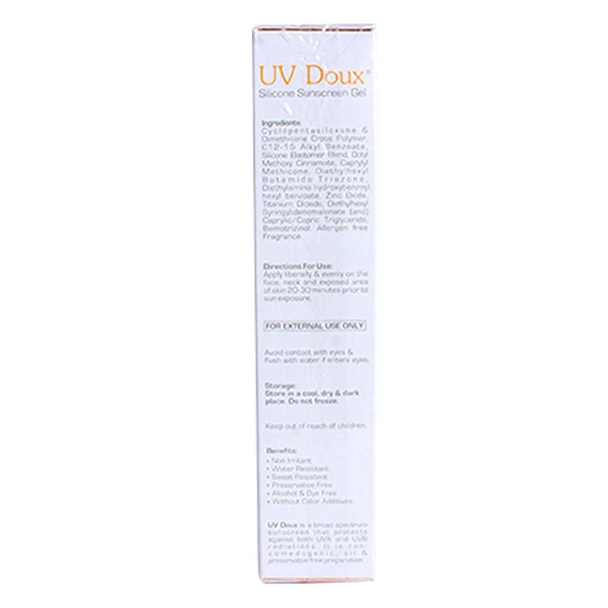 UV Doux SPF 50 Silicone Sunscreen Gel 75 gm, Pack of 1 UV Doux SPF 50 Silicone Sunscreen Gel 75 gm, Pack of 1