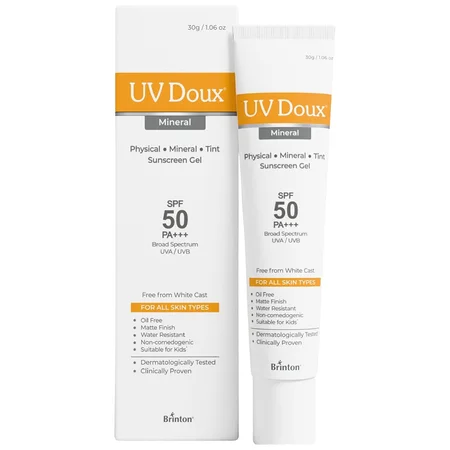 UV Doux Mineral SPF 50 PA+++ Sunscreen Gel 30 gm