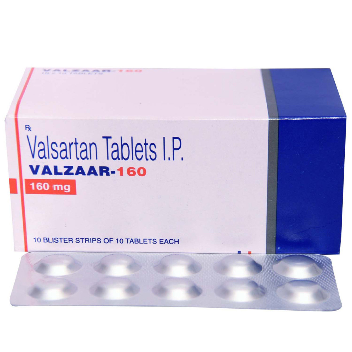Valzaar 160 Tablet 10's, Pack of 10 TABLET CRS Valzaar 160 Tablet 10's, Pack of 10 TABLET CRS