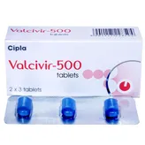 Valcivir-500 Tablet 3's, Pack of 3 TABLETS
