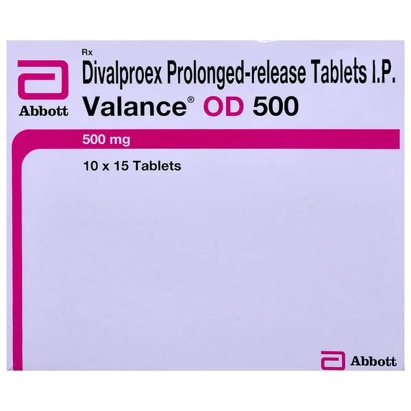 Valance OD 500 mg Tablet 15's, Pack of 15 TABLETS
