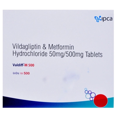 Valdiff-M 500 Tablet 15's, Pack of 15 TABLETS