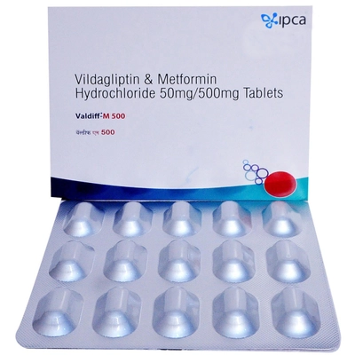 Valdiff-M 500 Tablet 15's, Pack of 15 TABLETS