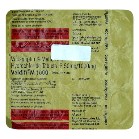 Valdiff-M 1000 Tablet 15's