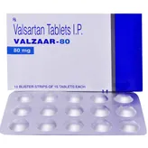 Valzaar-80 Tablet 15's, Pack of 15 TABLETS