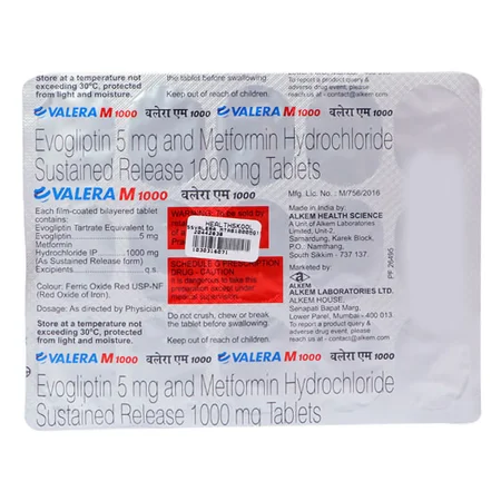 Valera M 1000 Tablet 15's