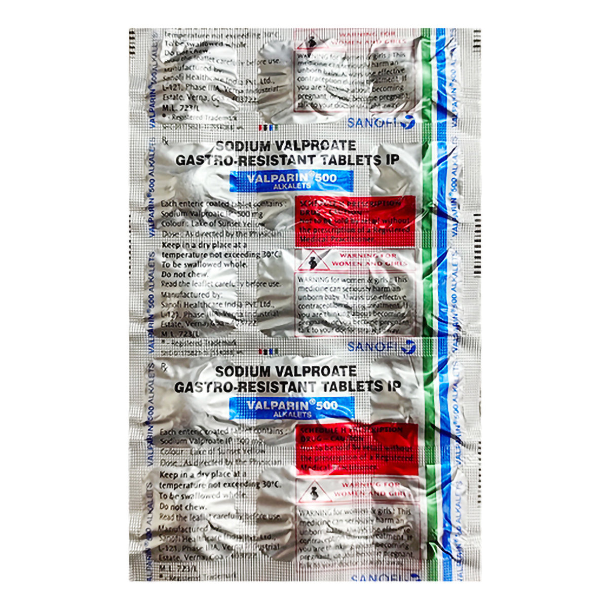 Valparin Alkalets 500 Tablet 15's, Pack of 15 TabletS Valparin Alkalets 500 Tablet 15's, Pack of 15 TabletS