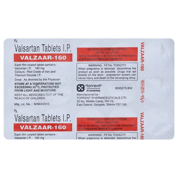 Valzaar-160 Tablet 15's
