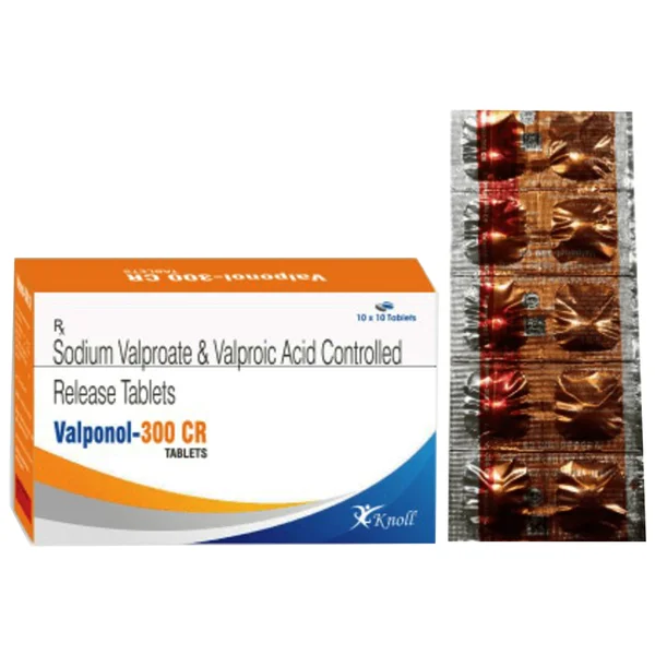 Valponol-300 CR Tablet 10's, Pack of 10