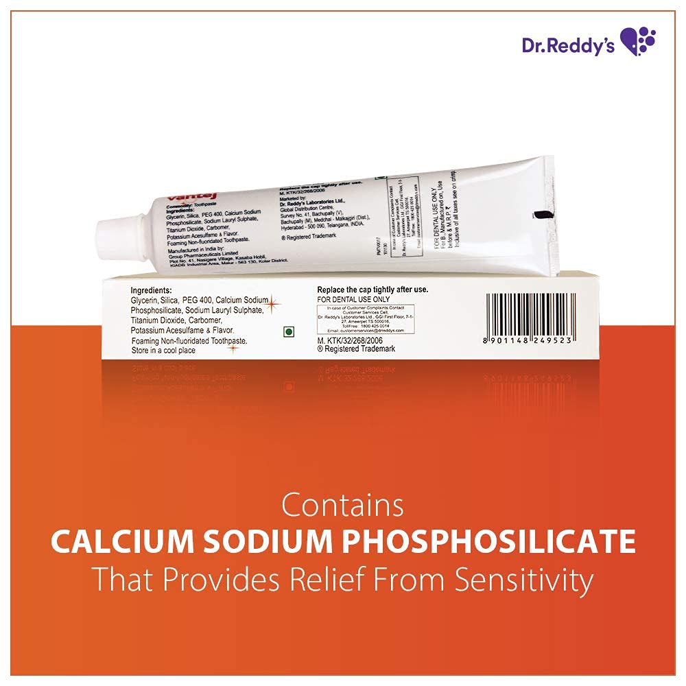 Vantej Extra Foaming Toothpaste, 100 gm, Pack of 1 Vantej Extra Foaming Toothpaste, 100 gm, Pack of 1