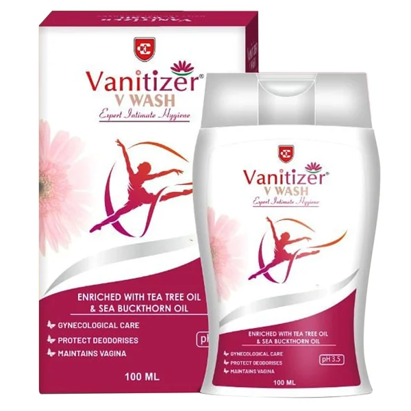 Vanitizer V Ph 3.5 Intimate Hygiene Wash 100 ml, Pack of 1