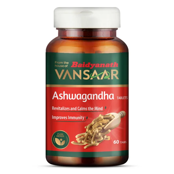 Baidyanath Vansaar Ashwagandha, 60 Tablets, Pack of 1