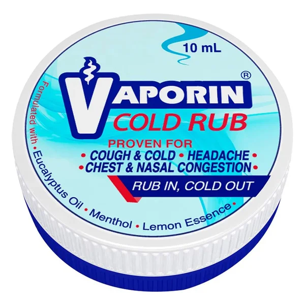 Vaporin Cold Rub Balm, 10 ml, Pack of 1