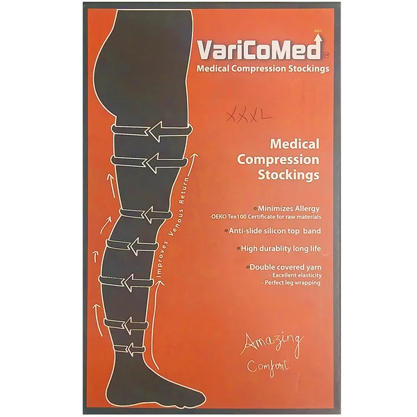 Varicomed Medical Compression Stocking Thigh Length-XXXL, 1 Count