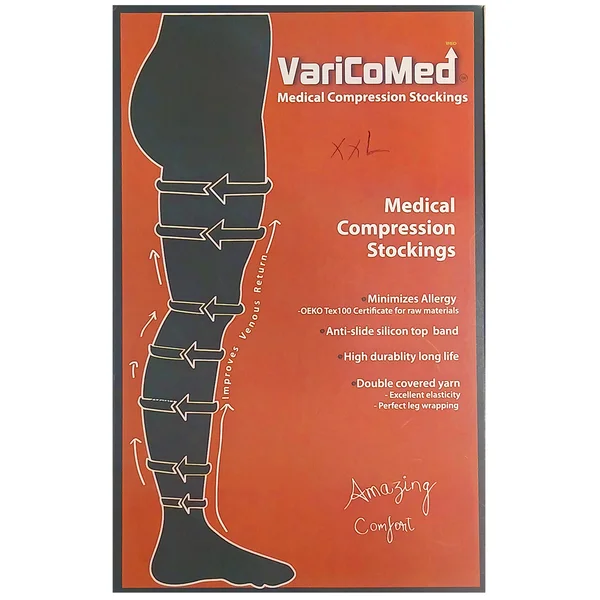 Varicomed Medical Compression Stocking Thigh Length-XXL, 1 Count