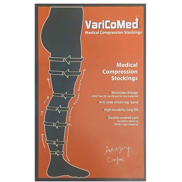Bala Varicomed Medical Compression Stocking Thigh Length-Medium, 1 Count, Pack of 1